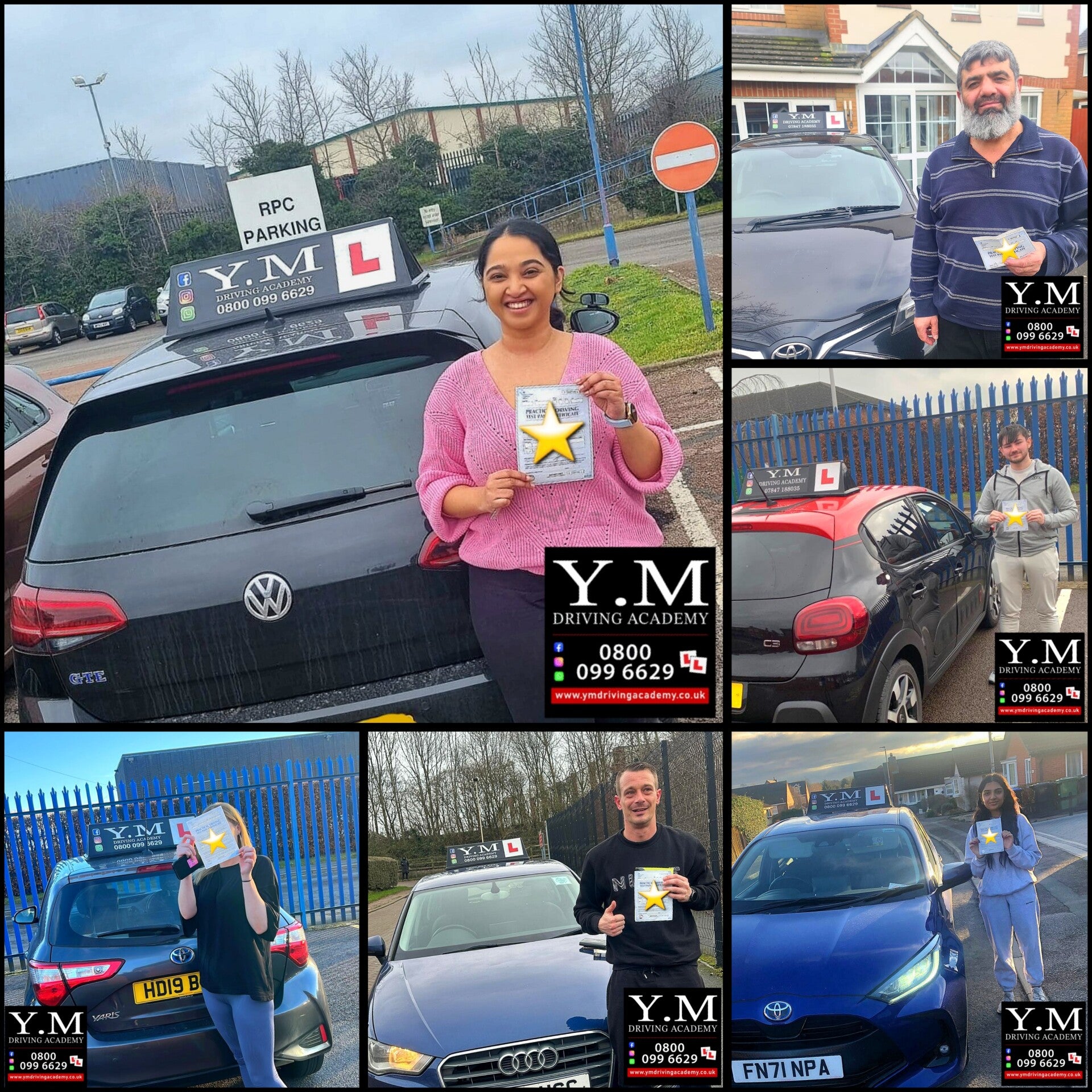 Y.M Driving Academy pupil after passing