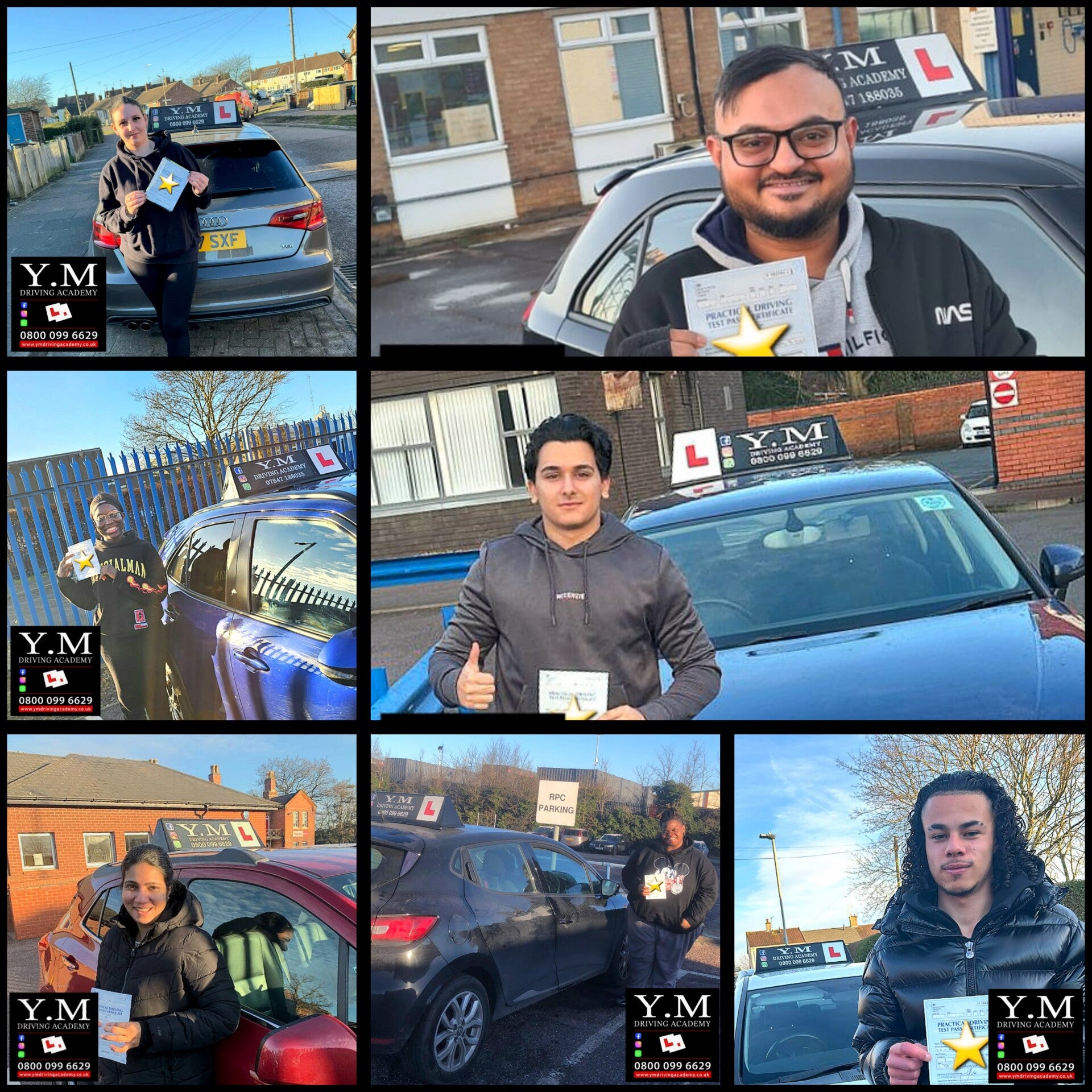 Happy passer with Y.M Driving Academy