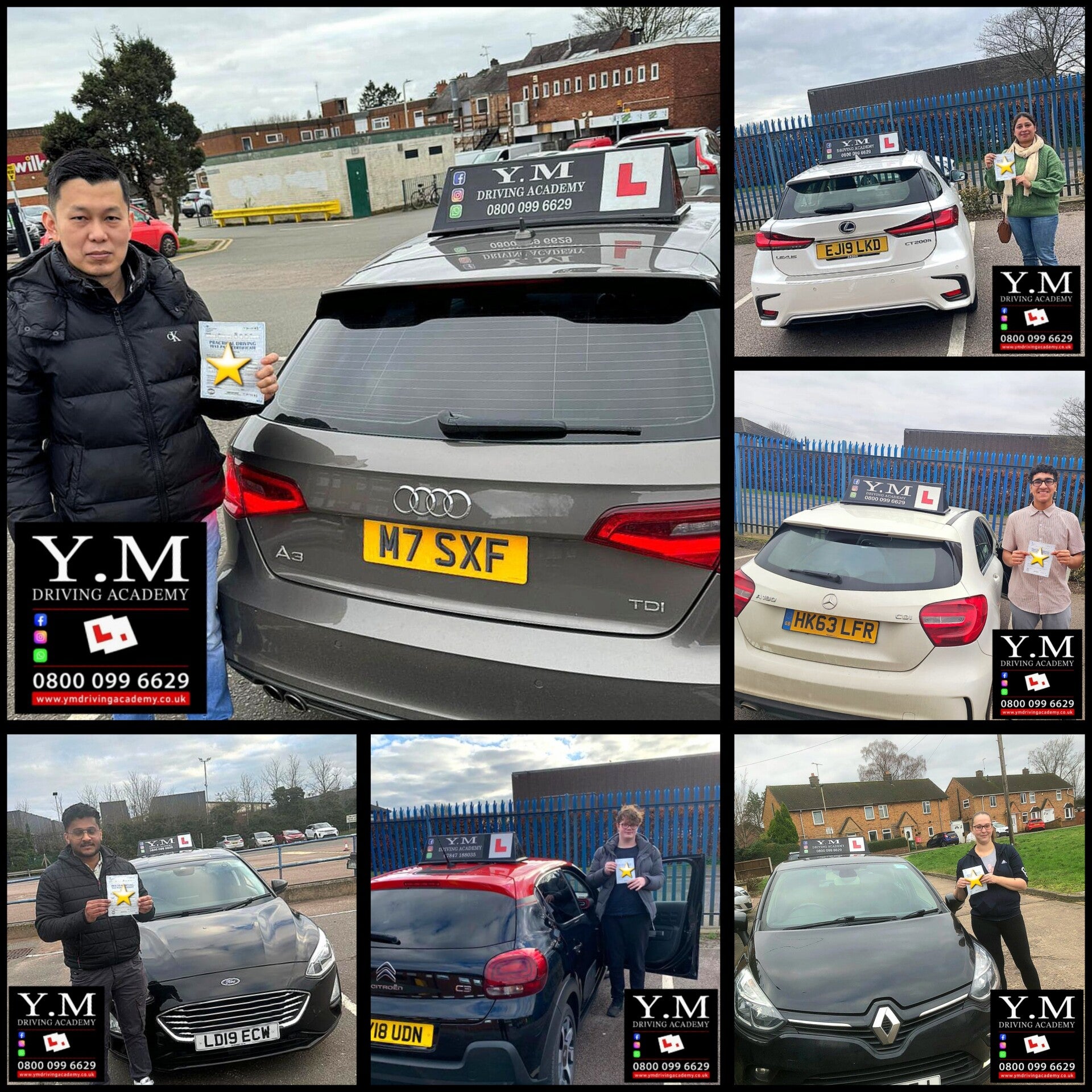 Driving test pass celebration